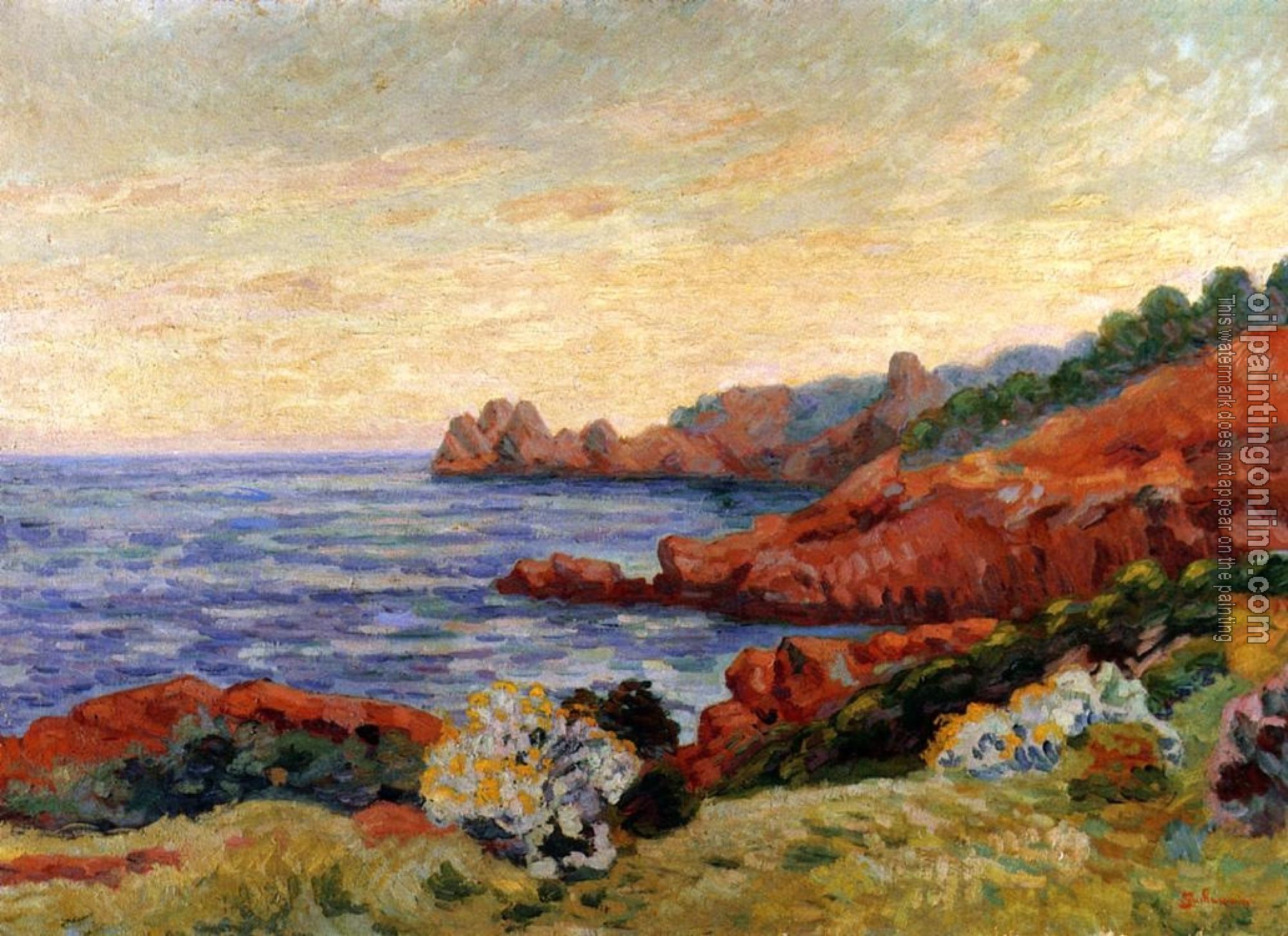 Guillaumin, Armand - The Red Rocks at Agay